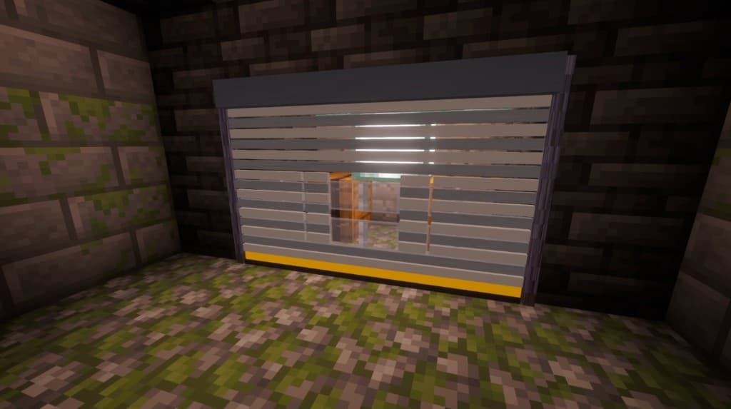 Custom bunker vault door — right-click a vault keycard onto it to open