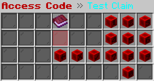 Access Code keypad — digits 0–9, checkmark confirm, X clear, arrow back to Heart Core
