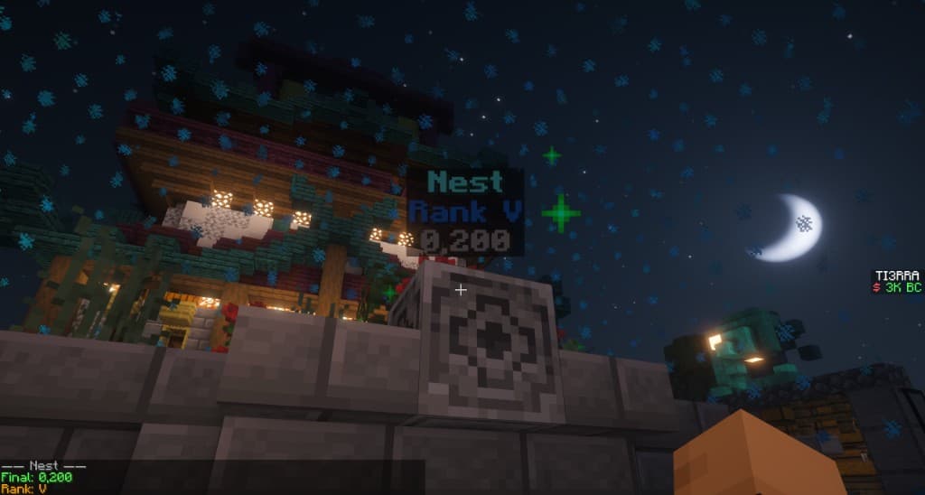 Rated nest — Rank V and score 0,200 on the hologram, chat shows Final and Rank